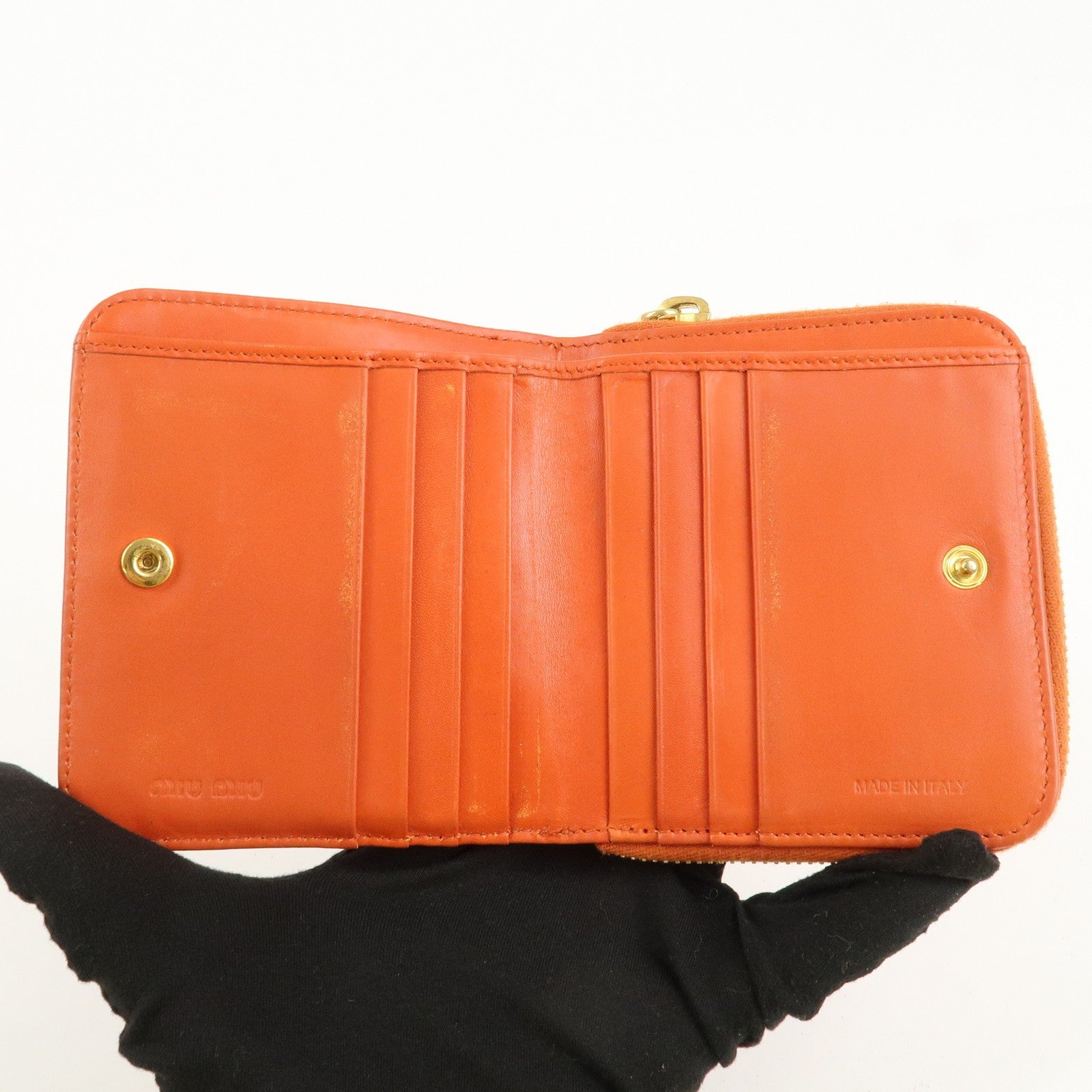 Miu Miu Wallet - Orange, Leather