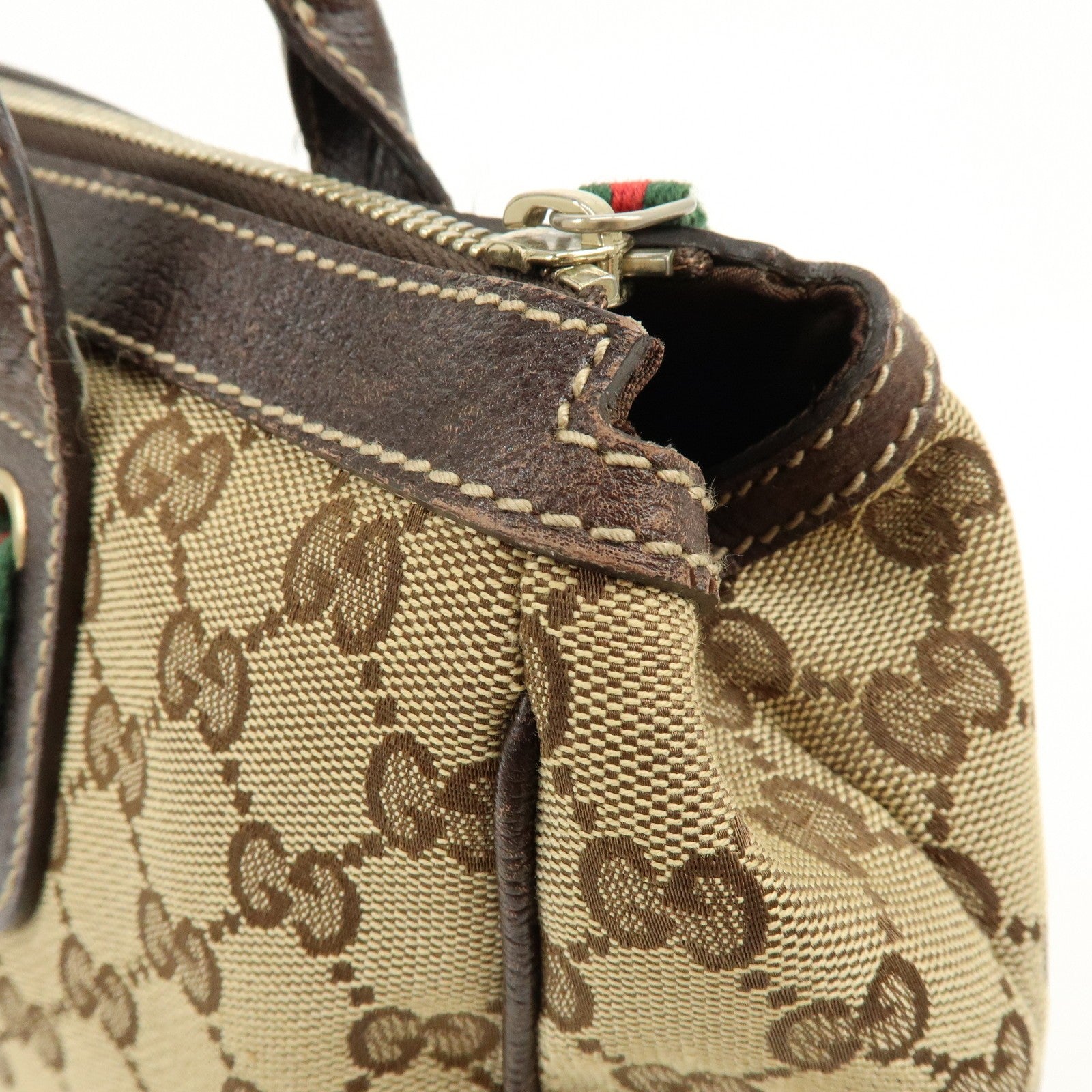 Gucci Sherry Line Tote Bag - Beige, GG Canvas, Leather 