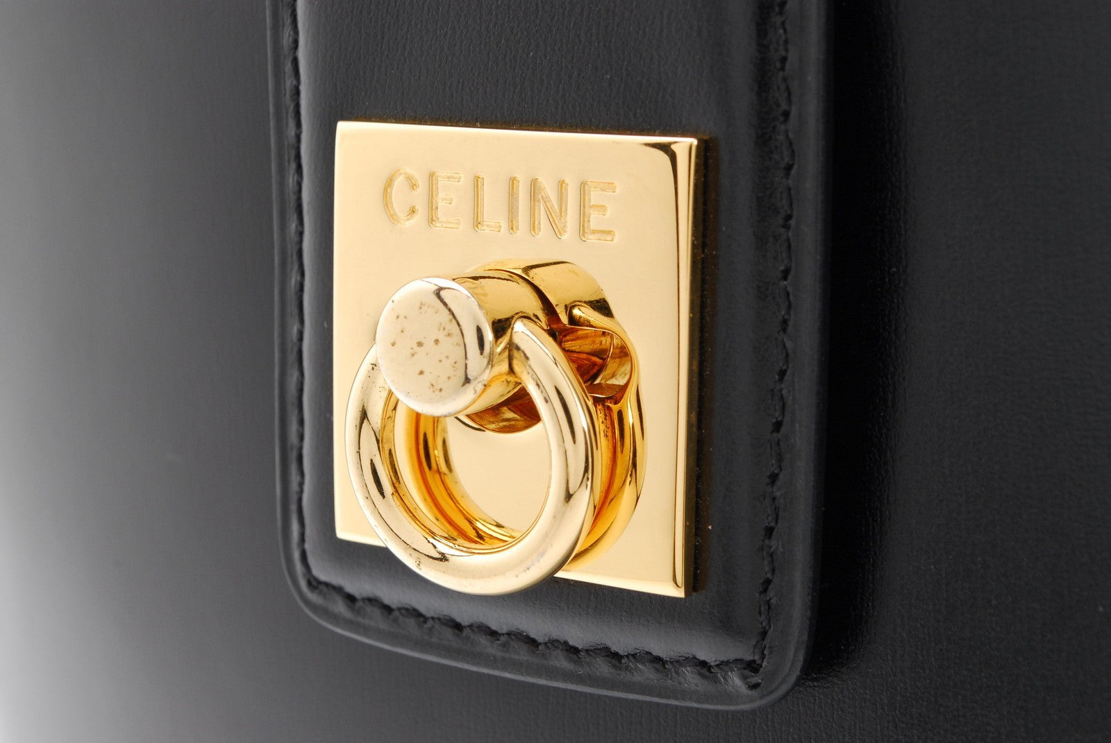 Celine Bucket Bag Shoulder Bag - Black, Leather