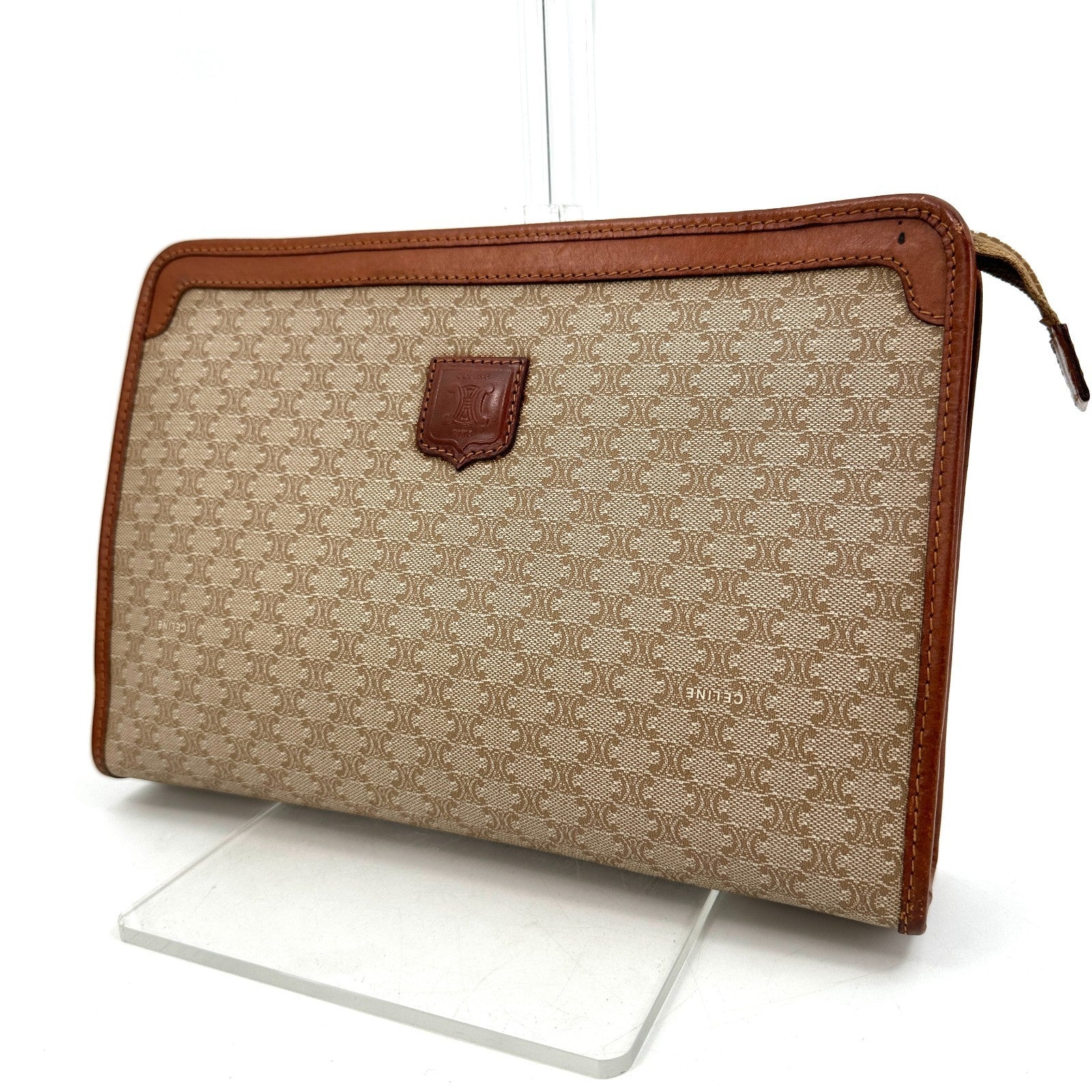Celine C Clutch Bag - Brown, Leather