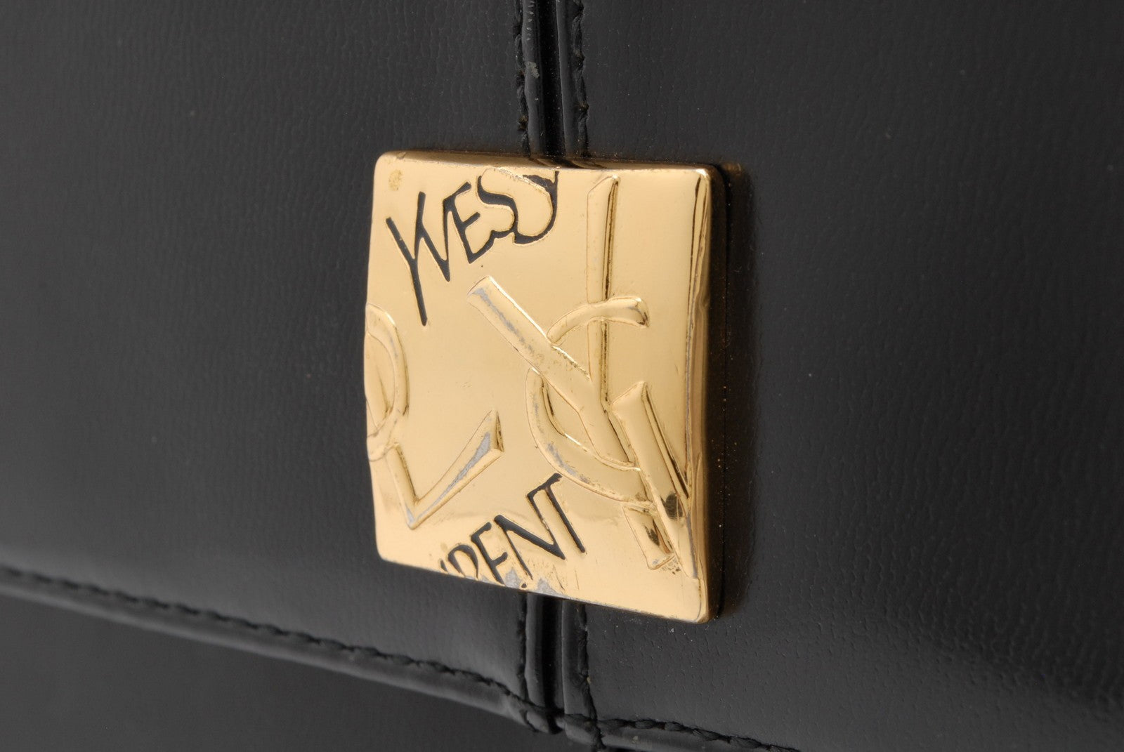 Yves Saint Laurent YSL Top Handle Handbag - Black, Leather