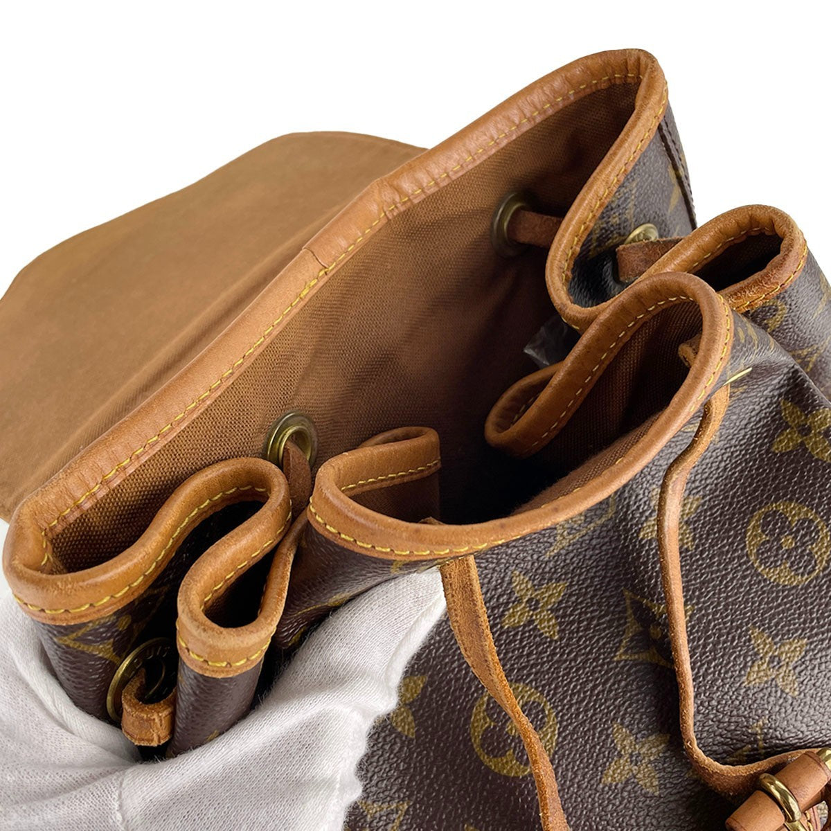 Louis Vuitton Montsouris GM Backpack - Brown, Coated Canvas