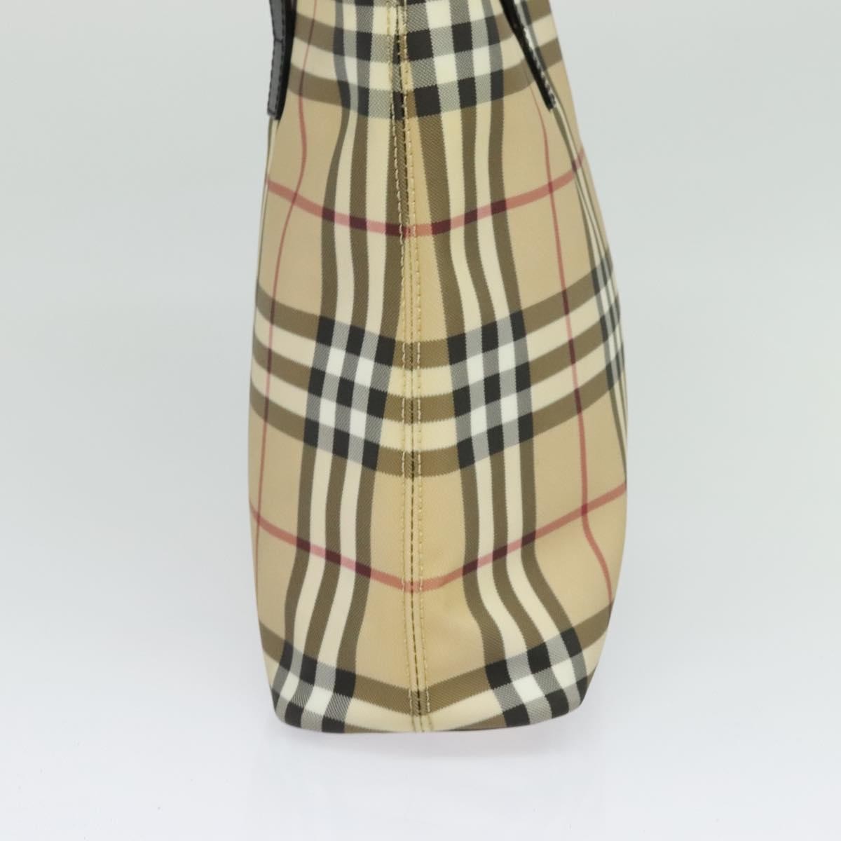 Burberry Nova Check Handbag - Beige/Silver, PVC Leather