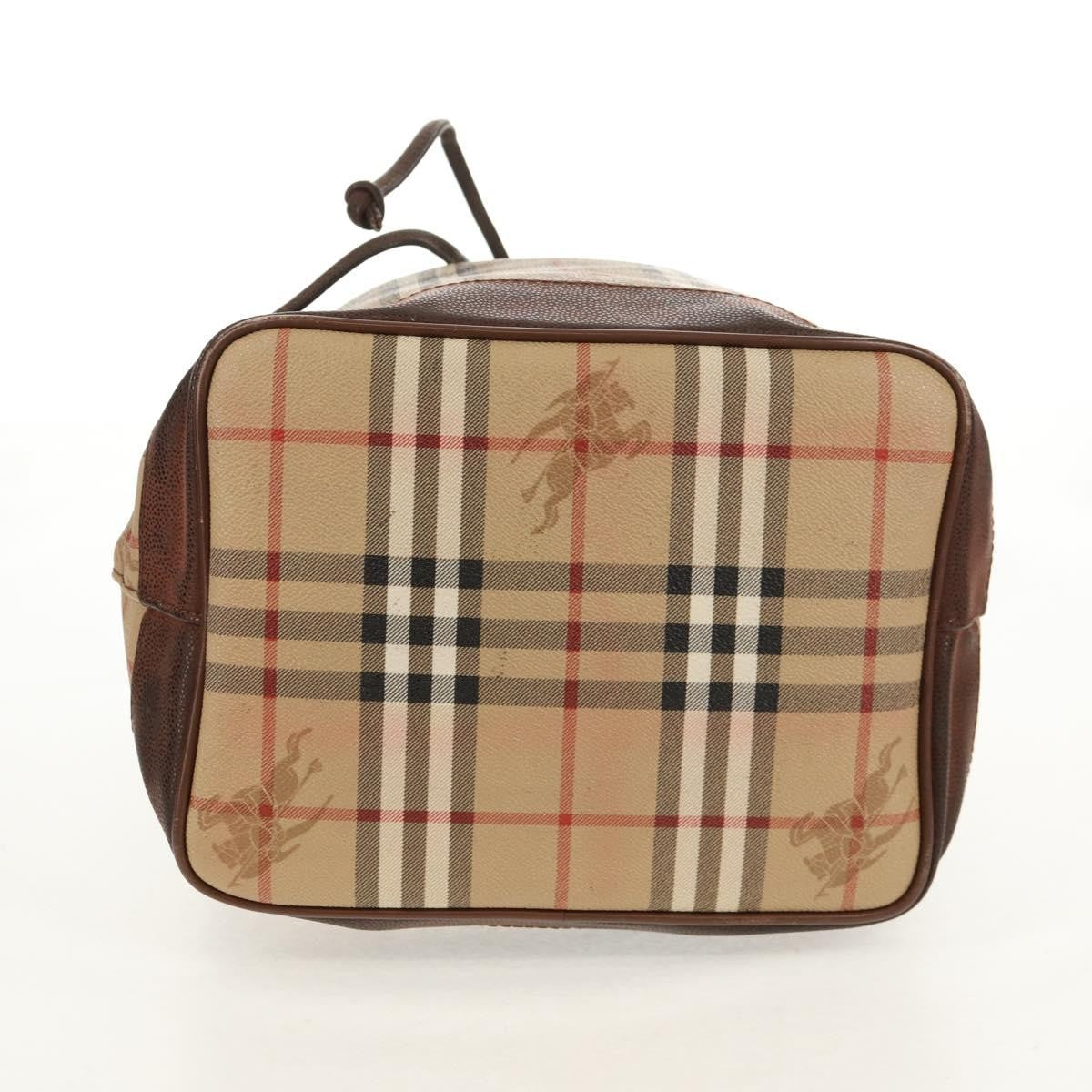 Burberrys Nova Check Hand Bag - Beige/Gold, PVC Leather