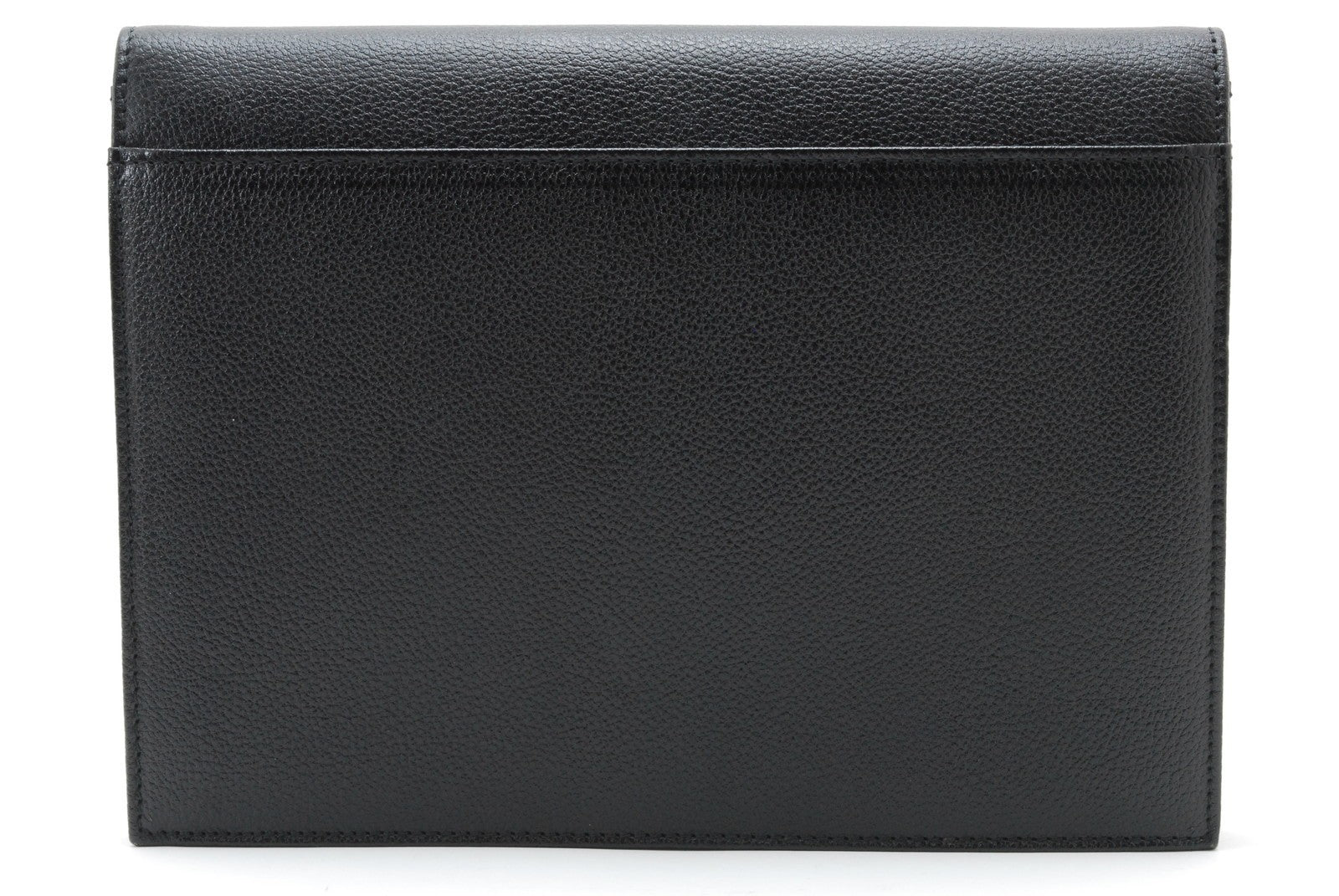 Saint Laurent Yves Saint Laurent Document Clutch Bag - Black, Leather
