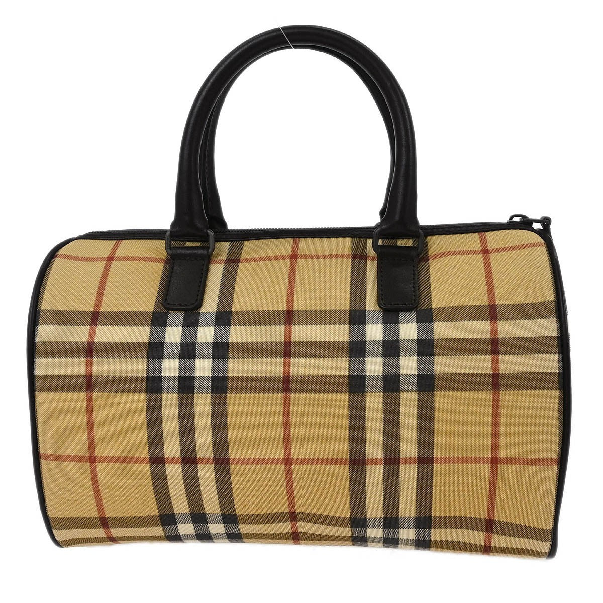 Burberry Check Handbag - Beige, PVC