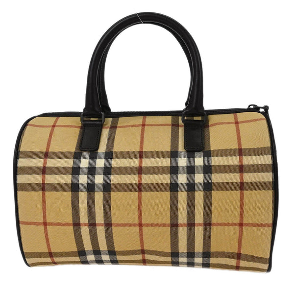 Burberry Check Handbag - Beige, PVC
