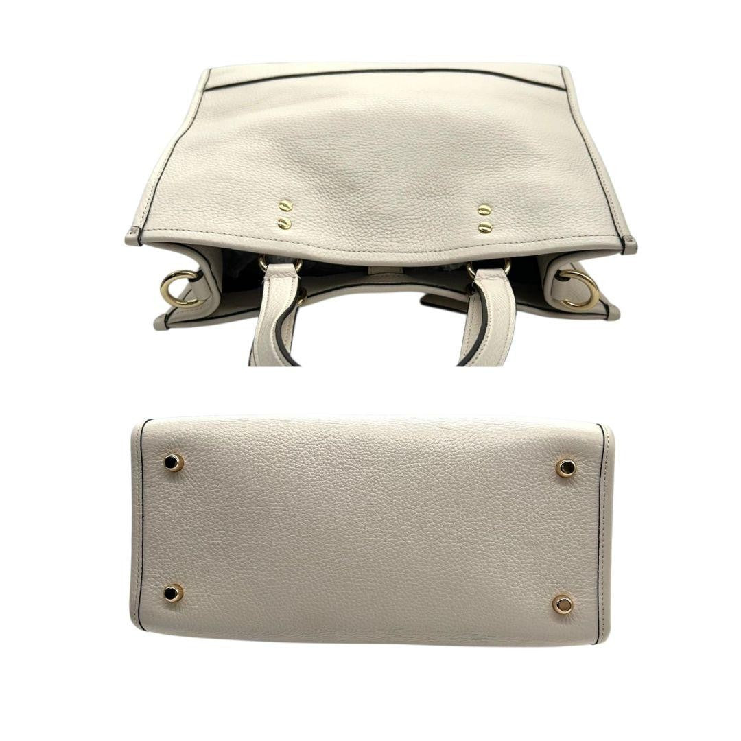 Coach S45 Handbag - White, Leather