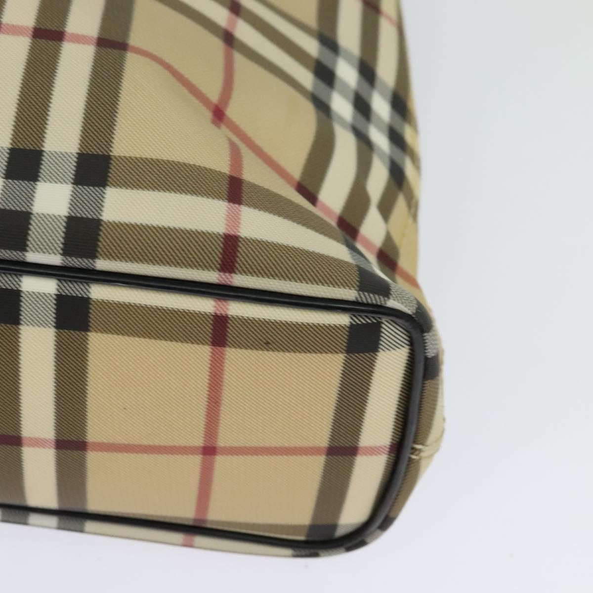 Burberry Nova Check Handbag - Beige/Silver, PVC Leather