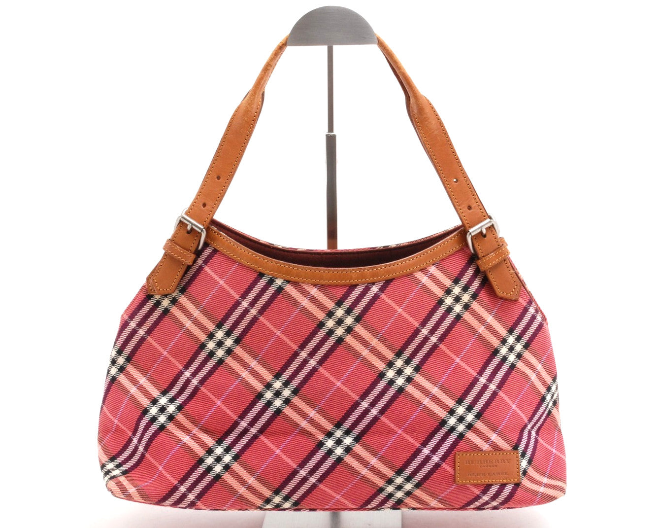 Burberry Nova Check Shoulder Bag - Pink, Canvas
