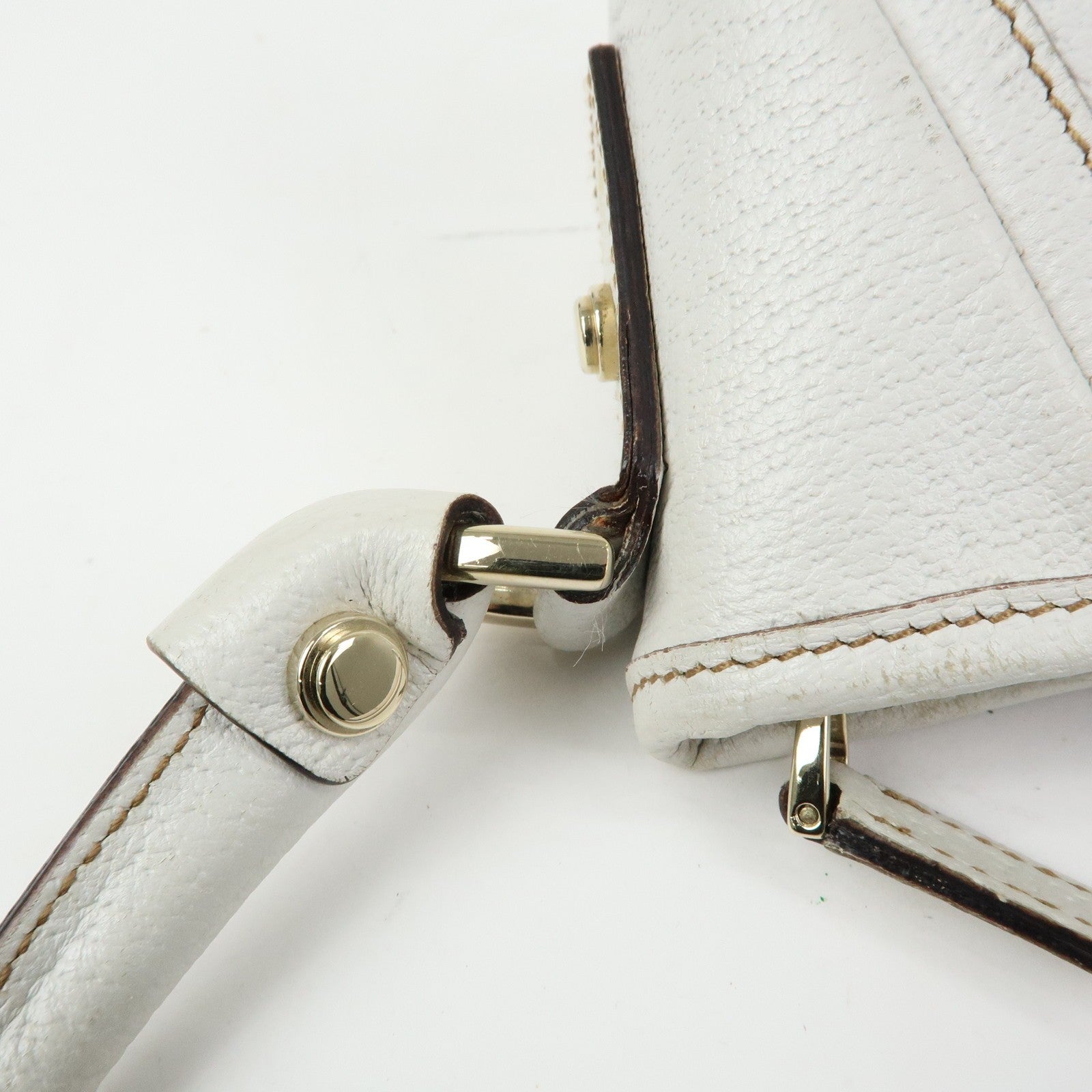 Gucci Abbey Shoulder Bag - White, Leather
