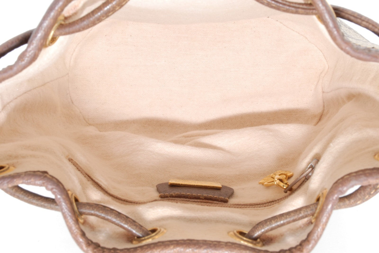 Gucci GG Supreme Drawstring Bag Shoulder Bag - Brown, PVC Leather