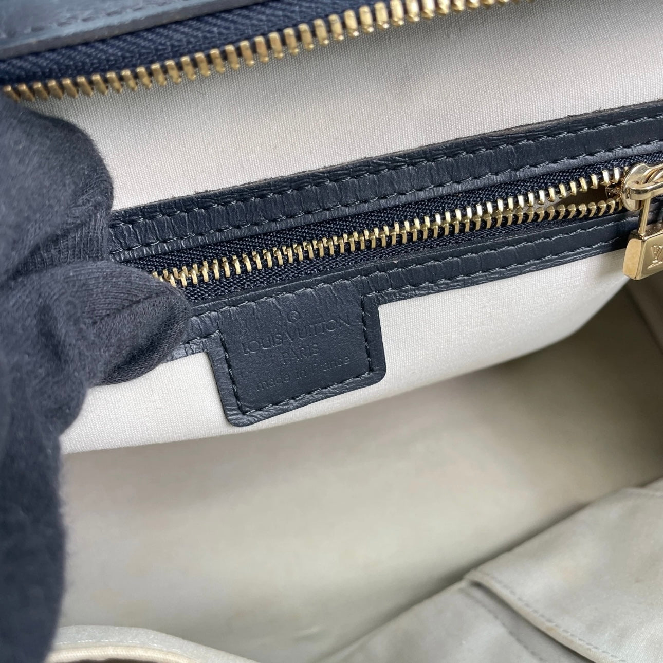 LOUIS VUITTON Monogram Mini Lin Navy Josephine GM