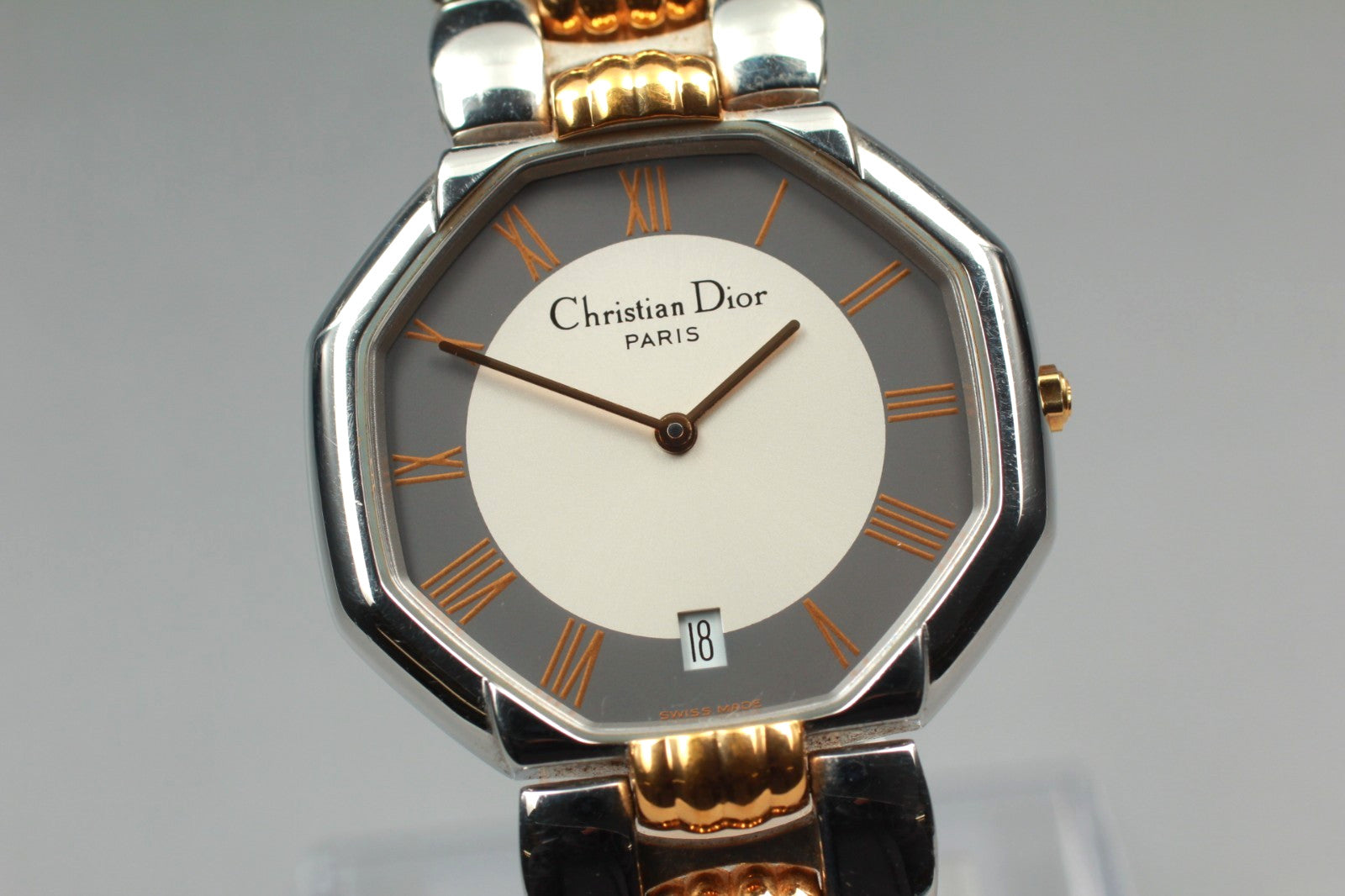Dior D45-204 Wristwatch - Gray, Gold, Stainless Steel