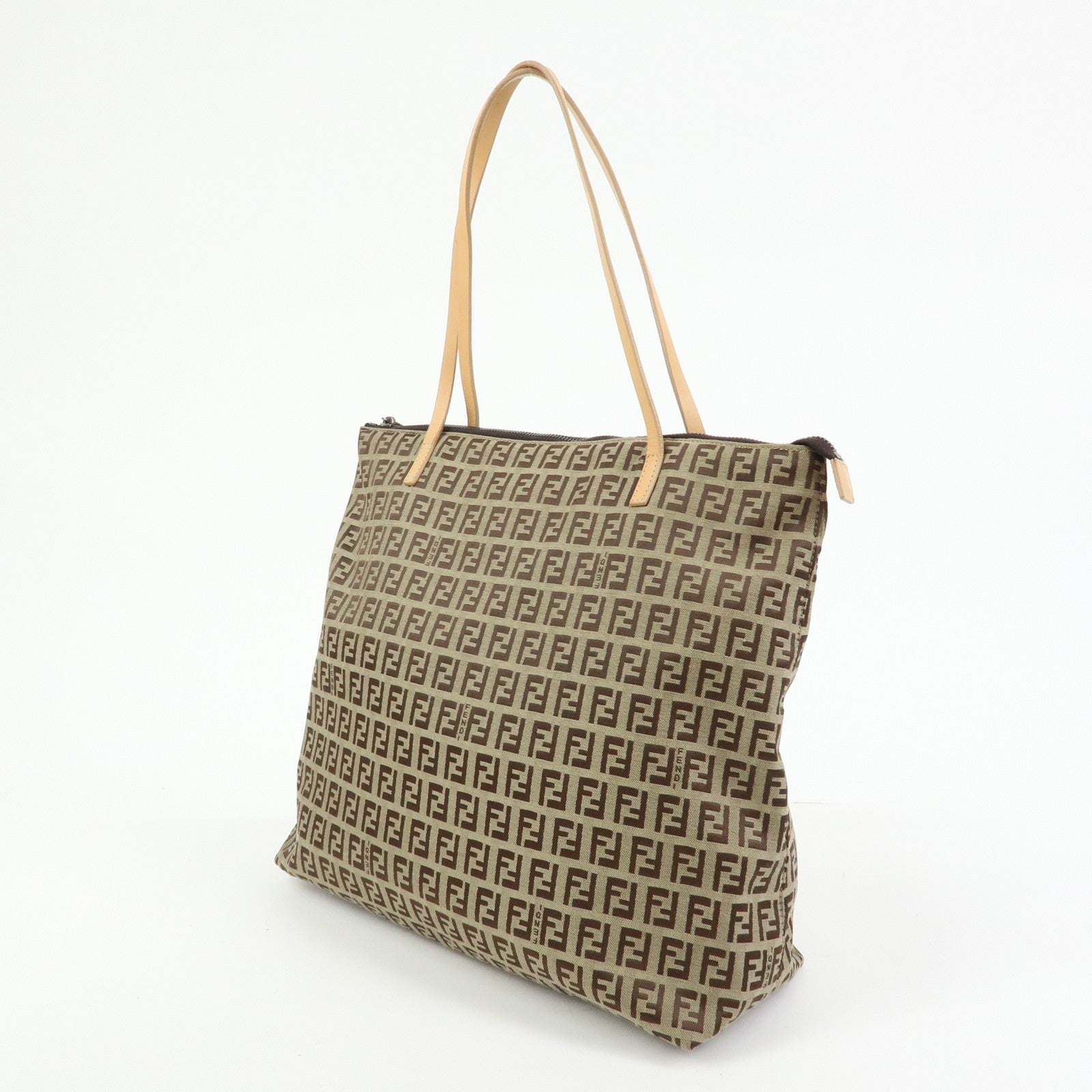 Fendi Tote Bag - Beige, Canvas Leather