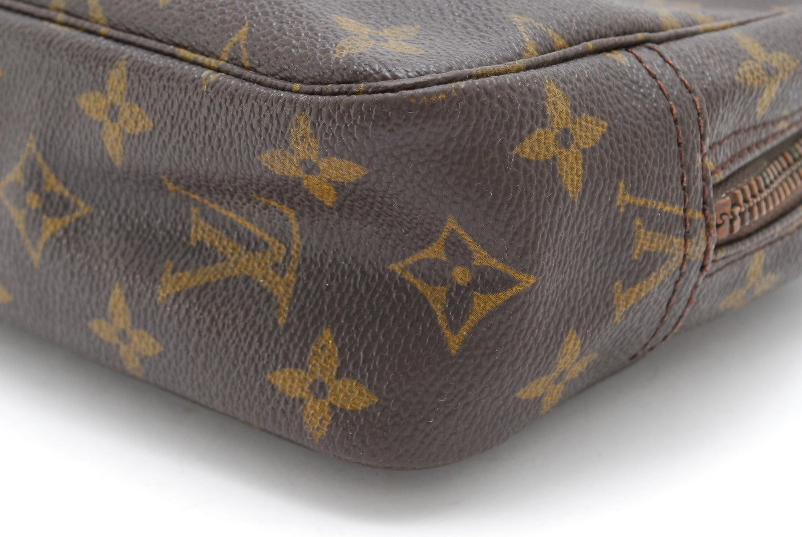 Louis Vuitton Monogram Trousse Toilette 28 Pouch - Brown, Leather