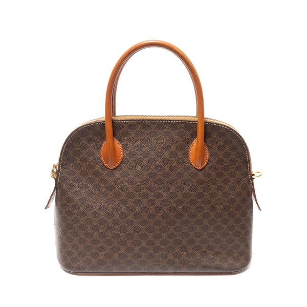 Celine Macadam Hand Bag - Brown, PVC Leather