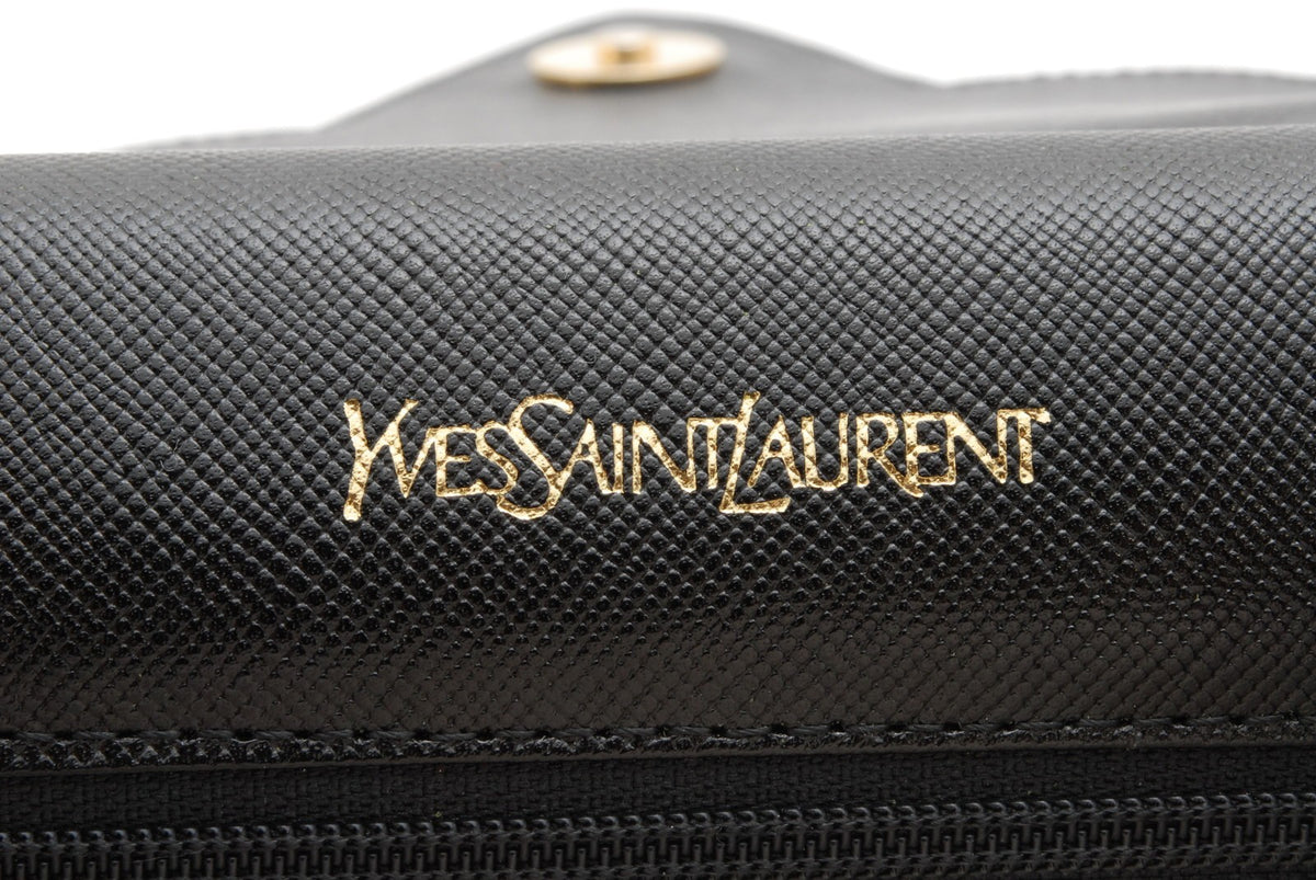 Saint Laurent Yves Saint Laurent Clutch Bag - Black, Leather
