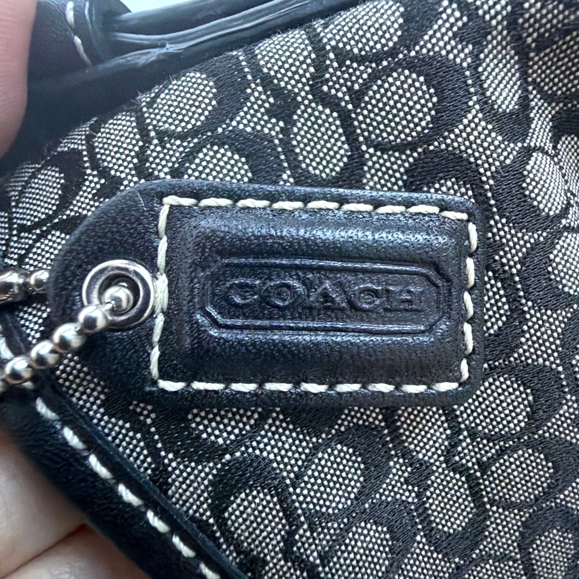 Coach Signature Black& Grey Shoulder Bag