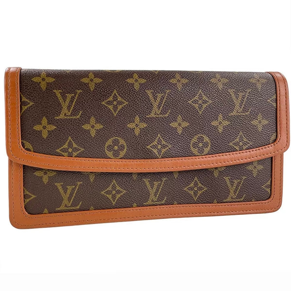 Louis Vuitton Monogram Pochette Dam PM Leather Brown Clutch bag