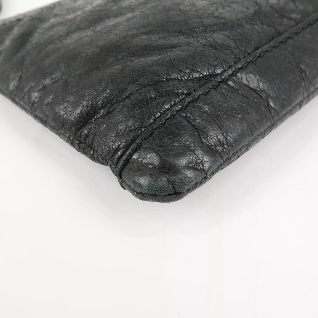 Baleciaga Leather Classic Clip M Clutch Bag