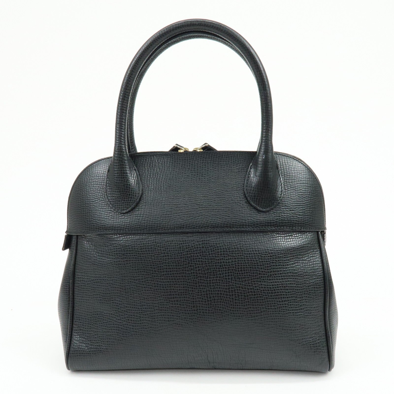 Burberry Hand Bag Boston Bag - Black, Emboss Leather