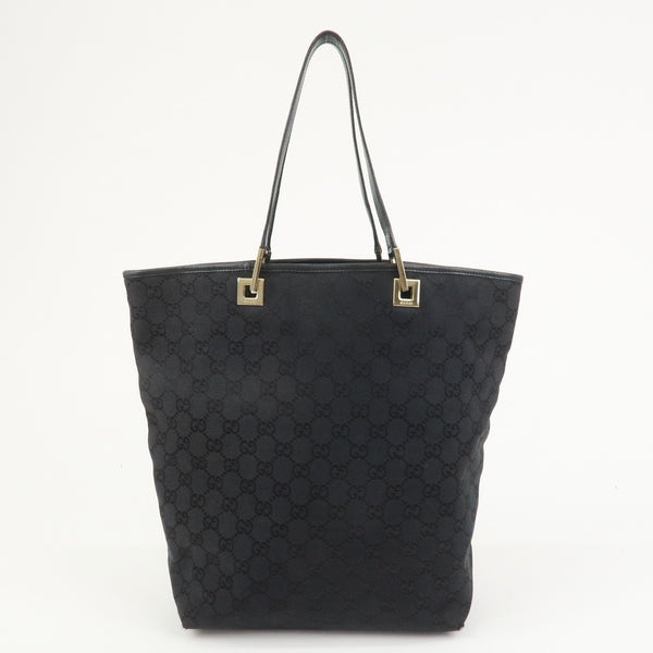 Gucci Tote Bag - Black, GG Canvas and Leather