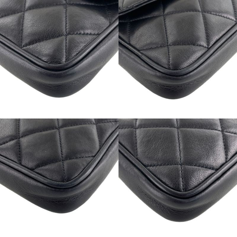 CHANEL Matelasse Waist Bag - Black, Lambskin Leather