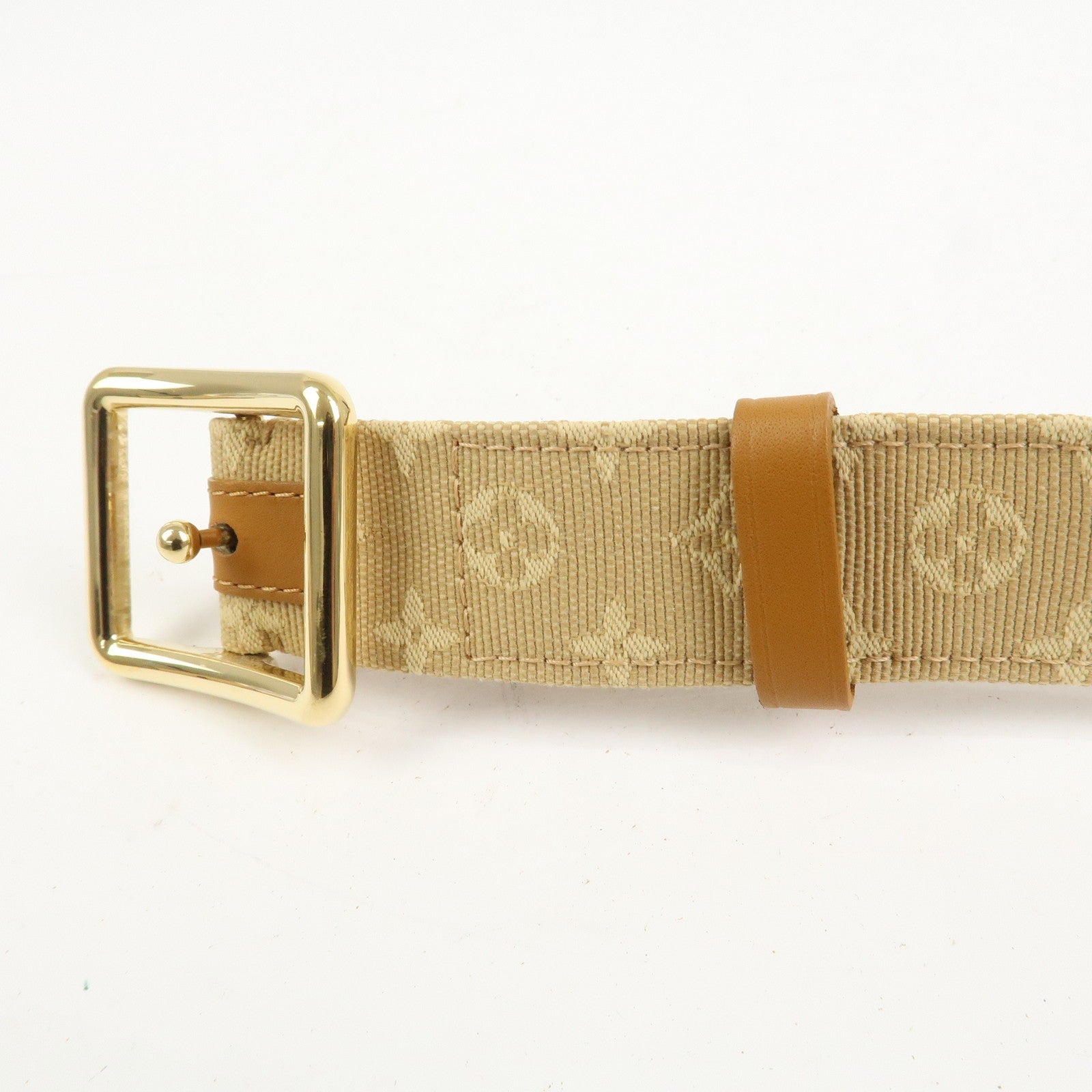 Louis Vuitton Monogram Mini Canvas Ceinture 75/30 Belt - Beige, Canvas