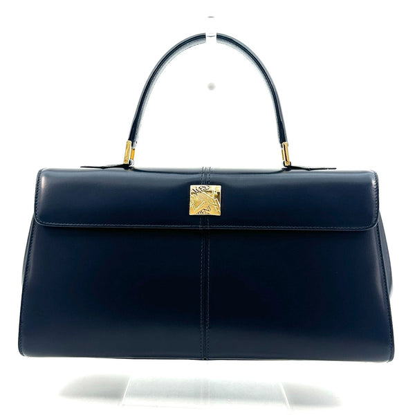 Saint Laurent Yves Saint Laurent Top Handle Bag - Navy, Leather 