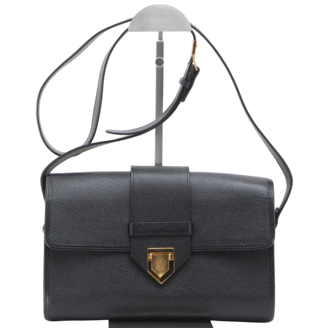 Saint Laurent Yves Saint Lauren Shoulder Bag - Black, Leather
