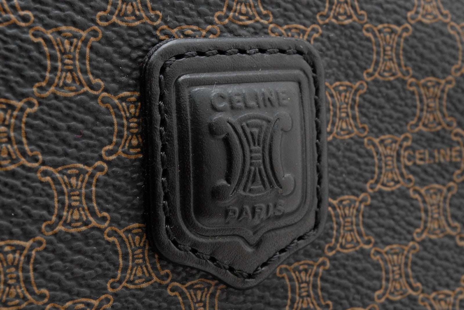 Celine Macadam Tote Bag - Black, PVC Coated Canvas