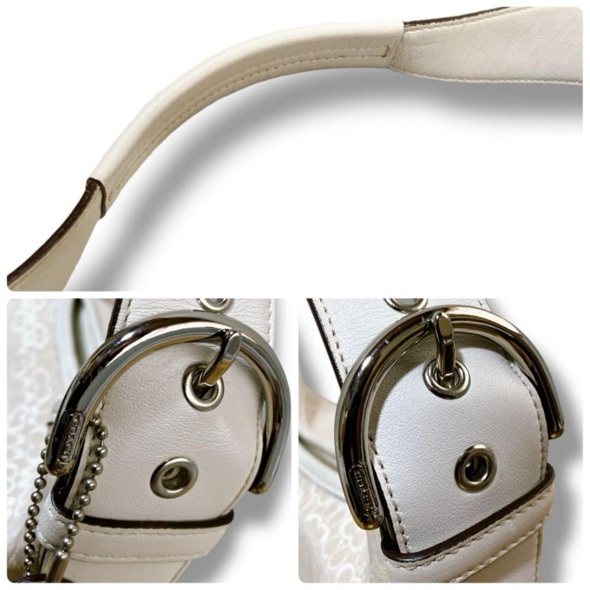 Coach Signature White Shoulder bag