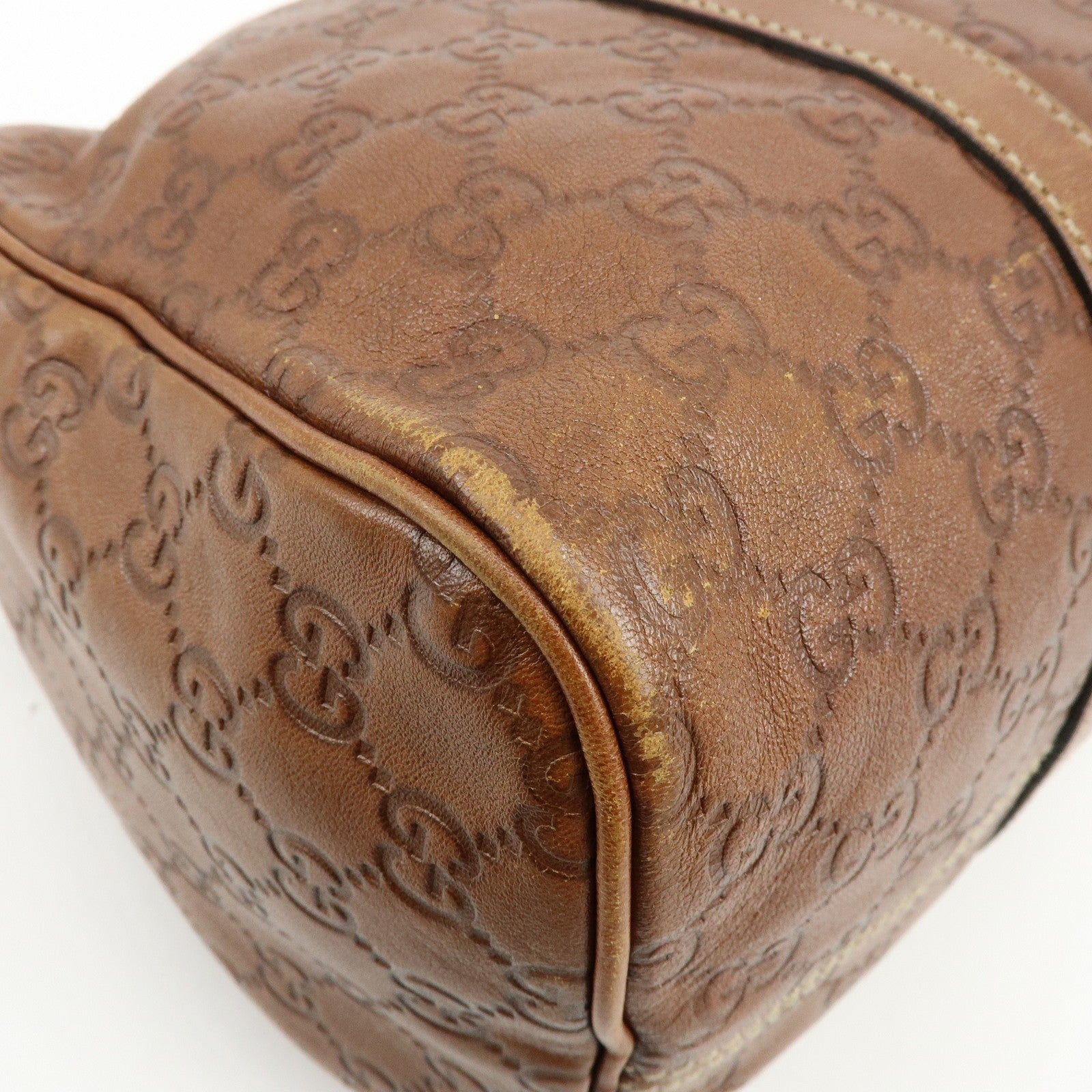 Gucci Boston Handbag - Brown, Guccissima Leather