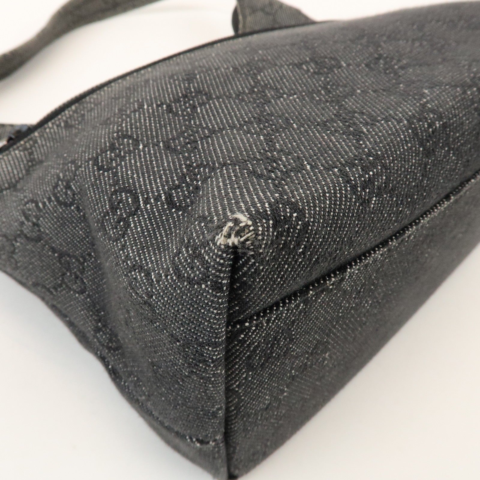 Gucci Shoulder Bag - Black, GG Denim, Leather