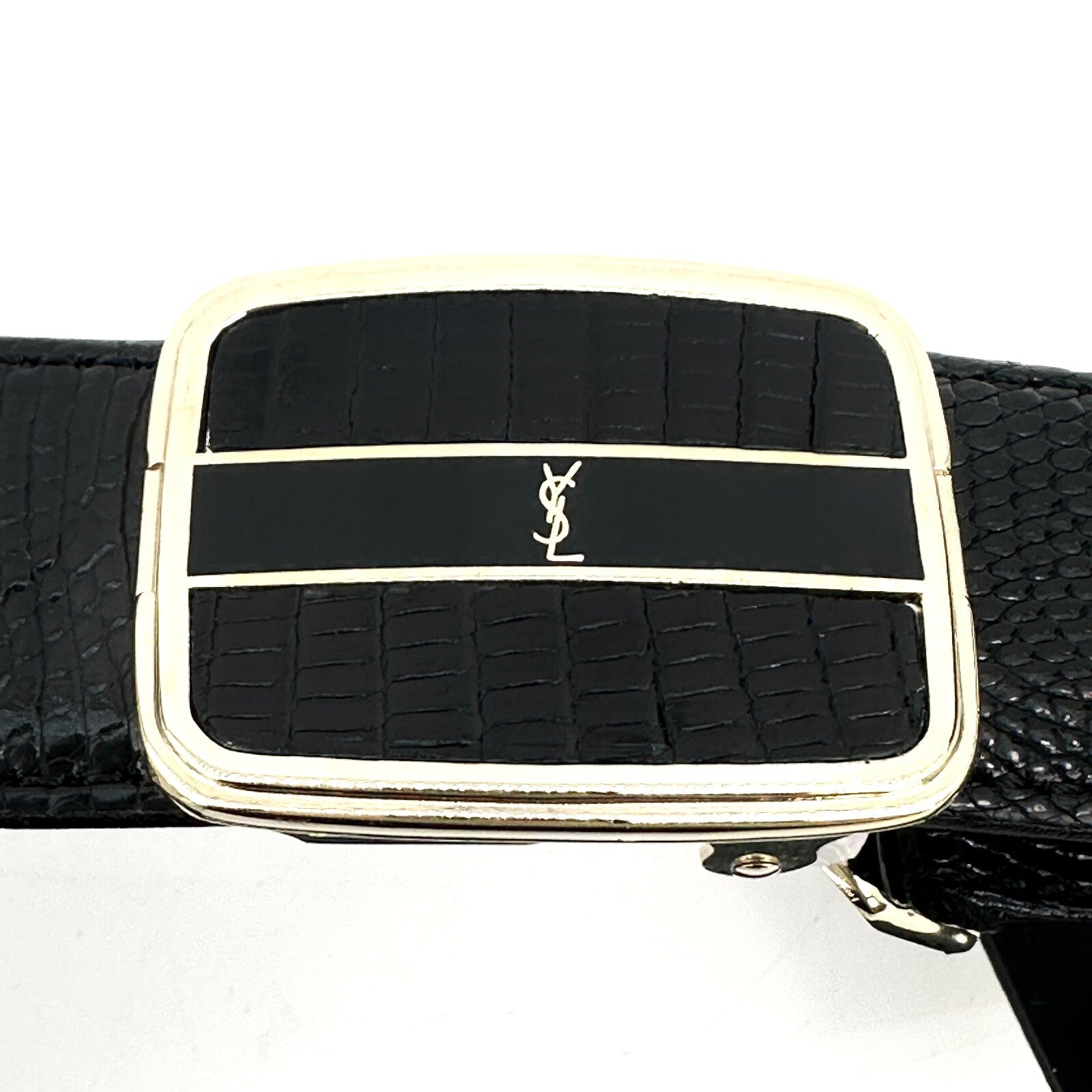 Saint Laurent YSL Belt - Black, Leather