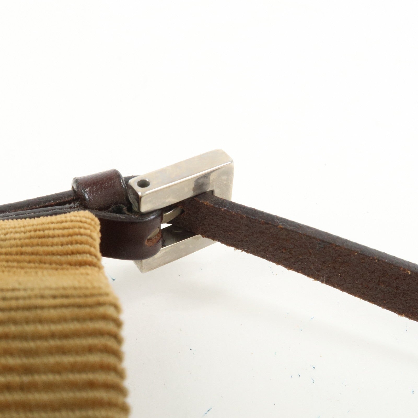 Fendi Shoulder Bag - Brown, Corduroy Leather