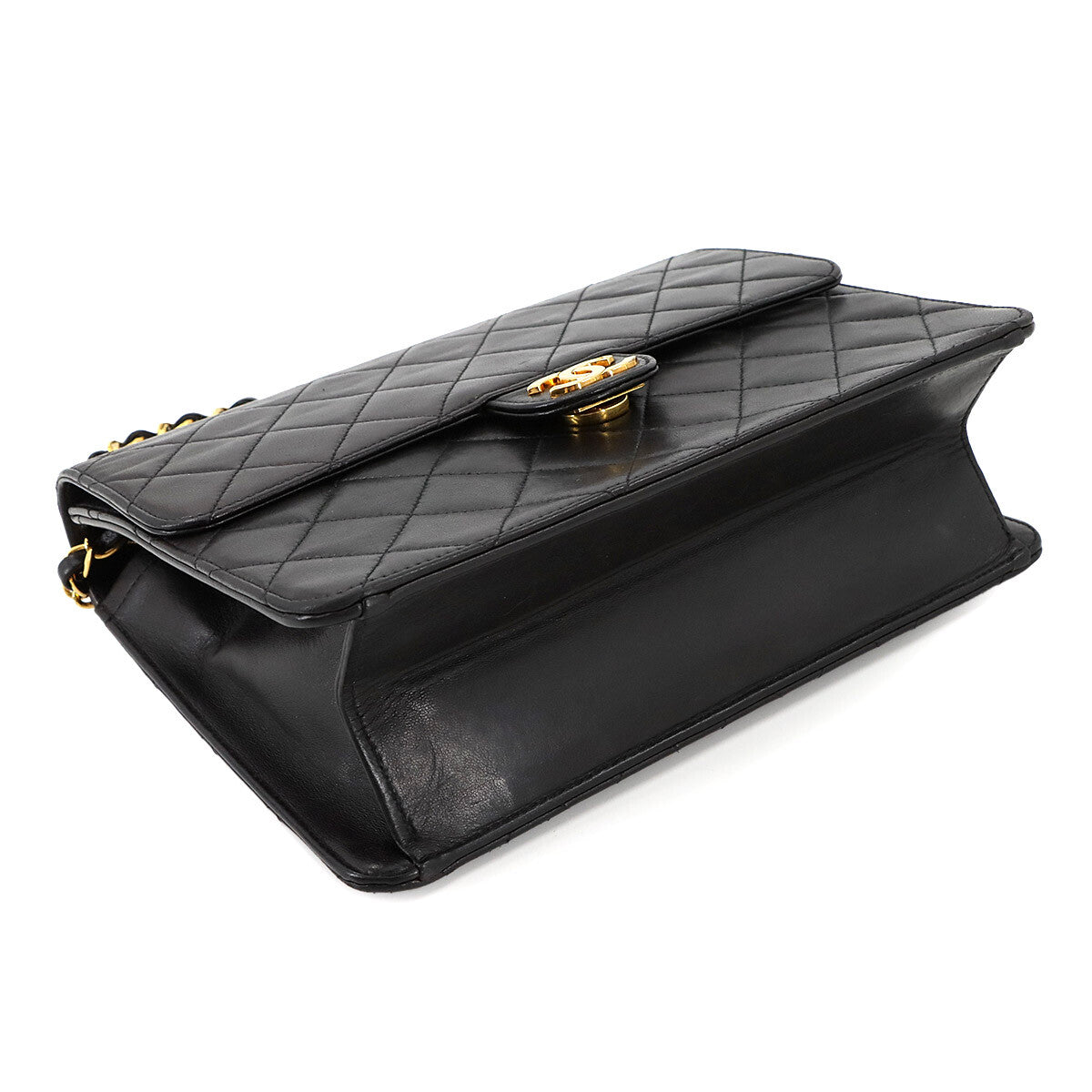 Chanel Matelasse Chain Shoulder Bag - Black, Leather