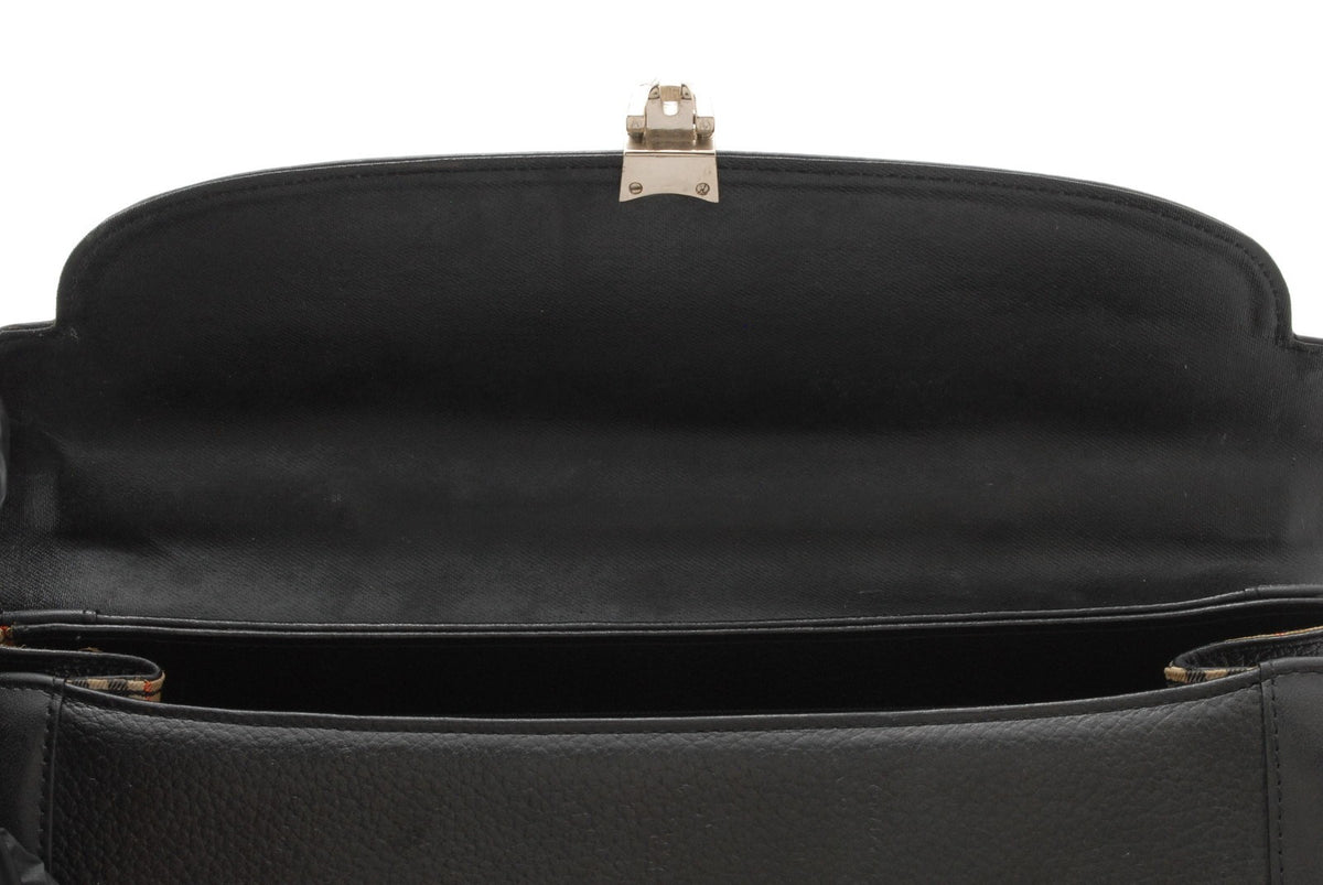 Burberry Hand Bag - Black, Leather