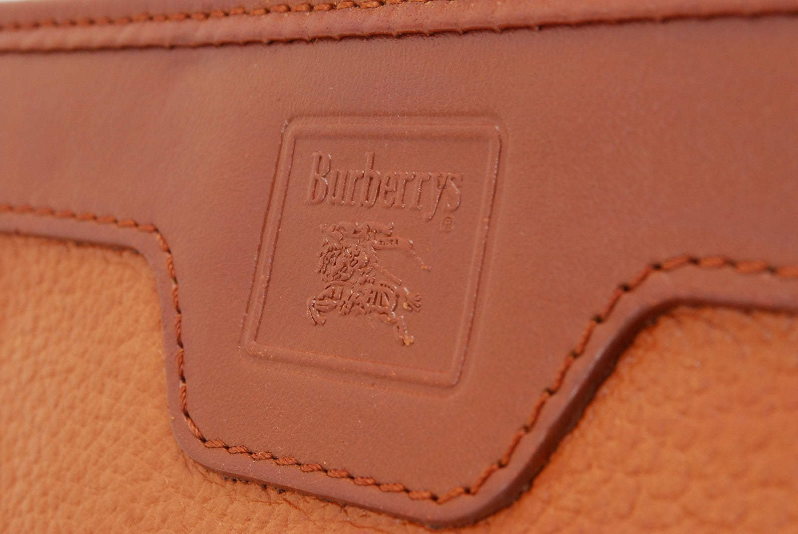 Burberry Burberrys Clutch Handbag - Brown, Leather