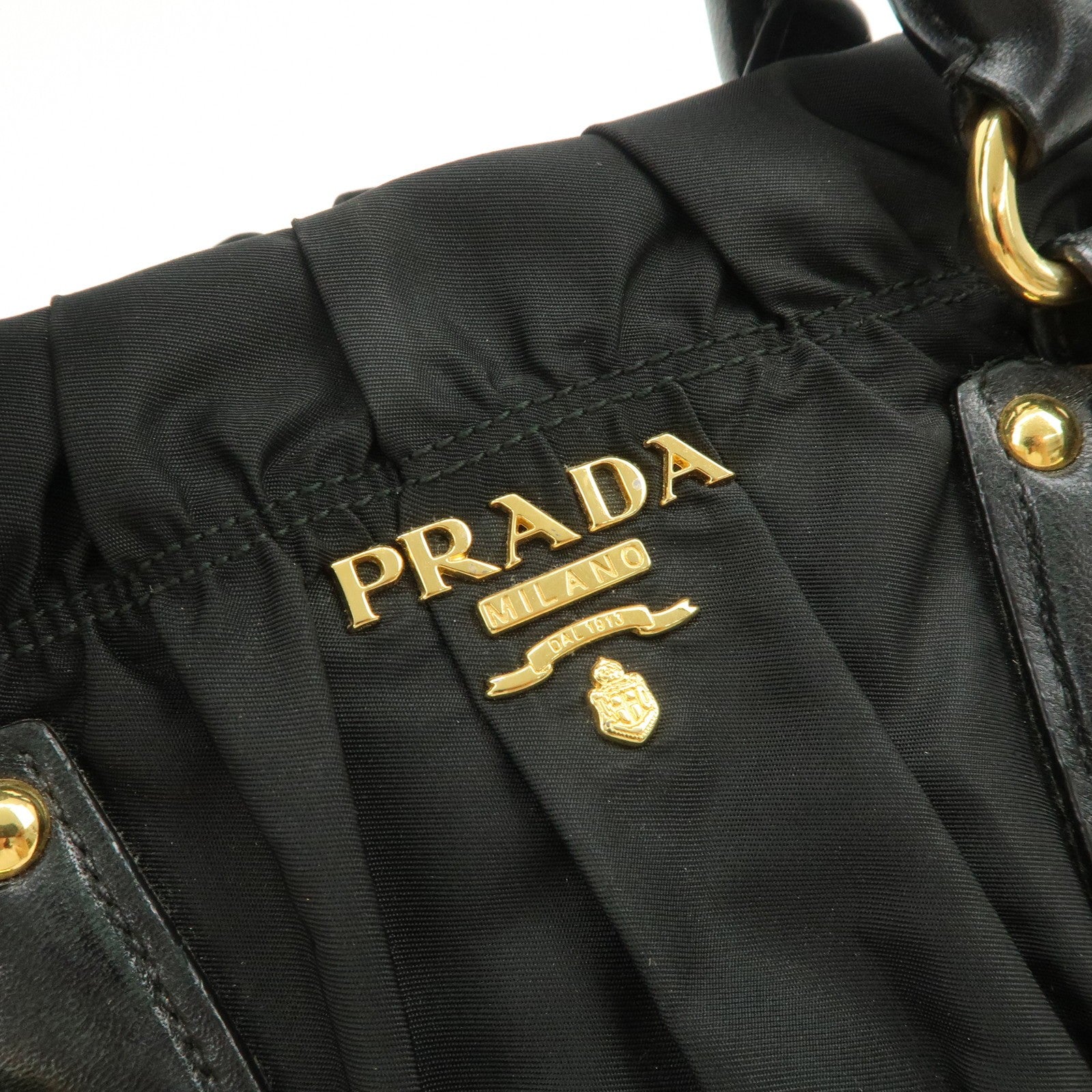 Prada Hand& Shoulder Bag - Black, Nylon Leather