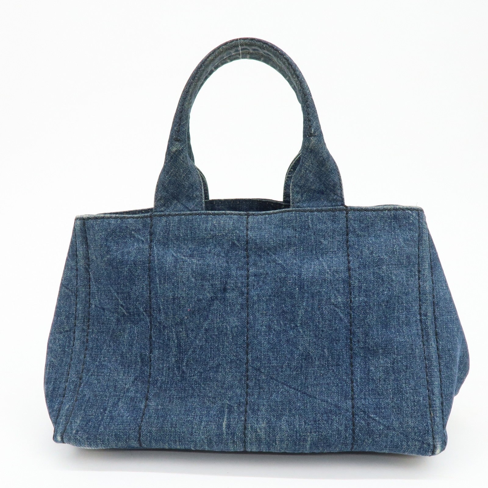 Prada Canapa Handbag - Blue, Denim