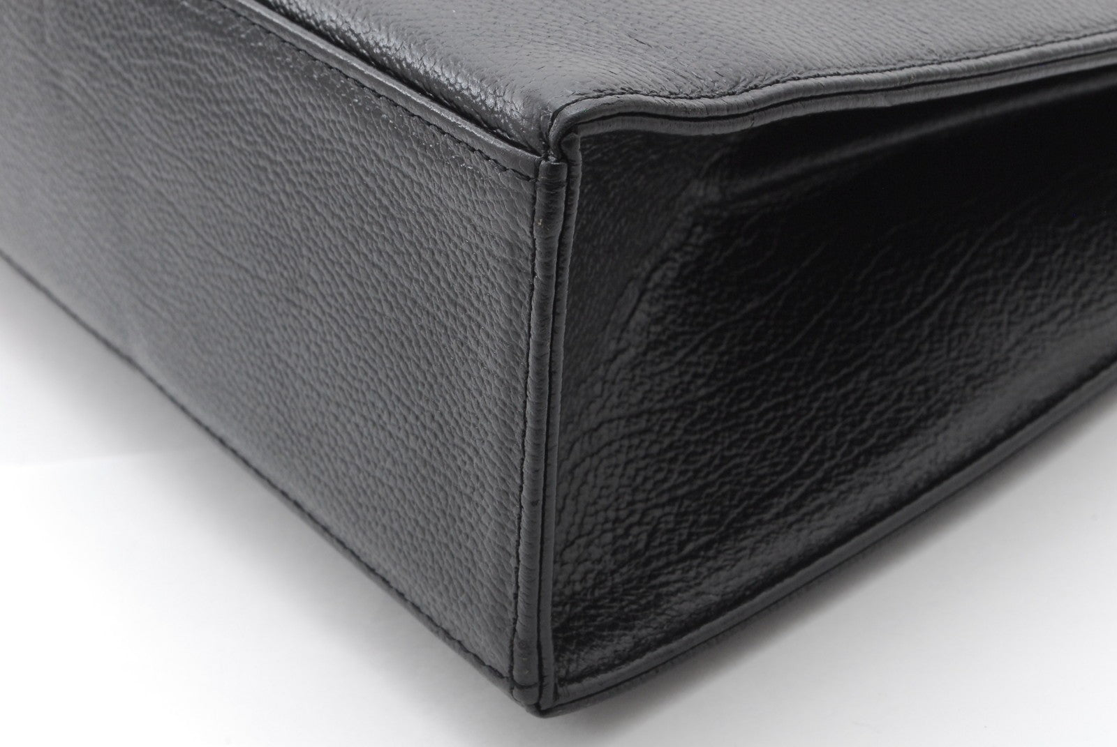 Saint Laurent Vintage Top Hand Bag - Black, Leather 