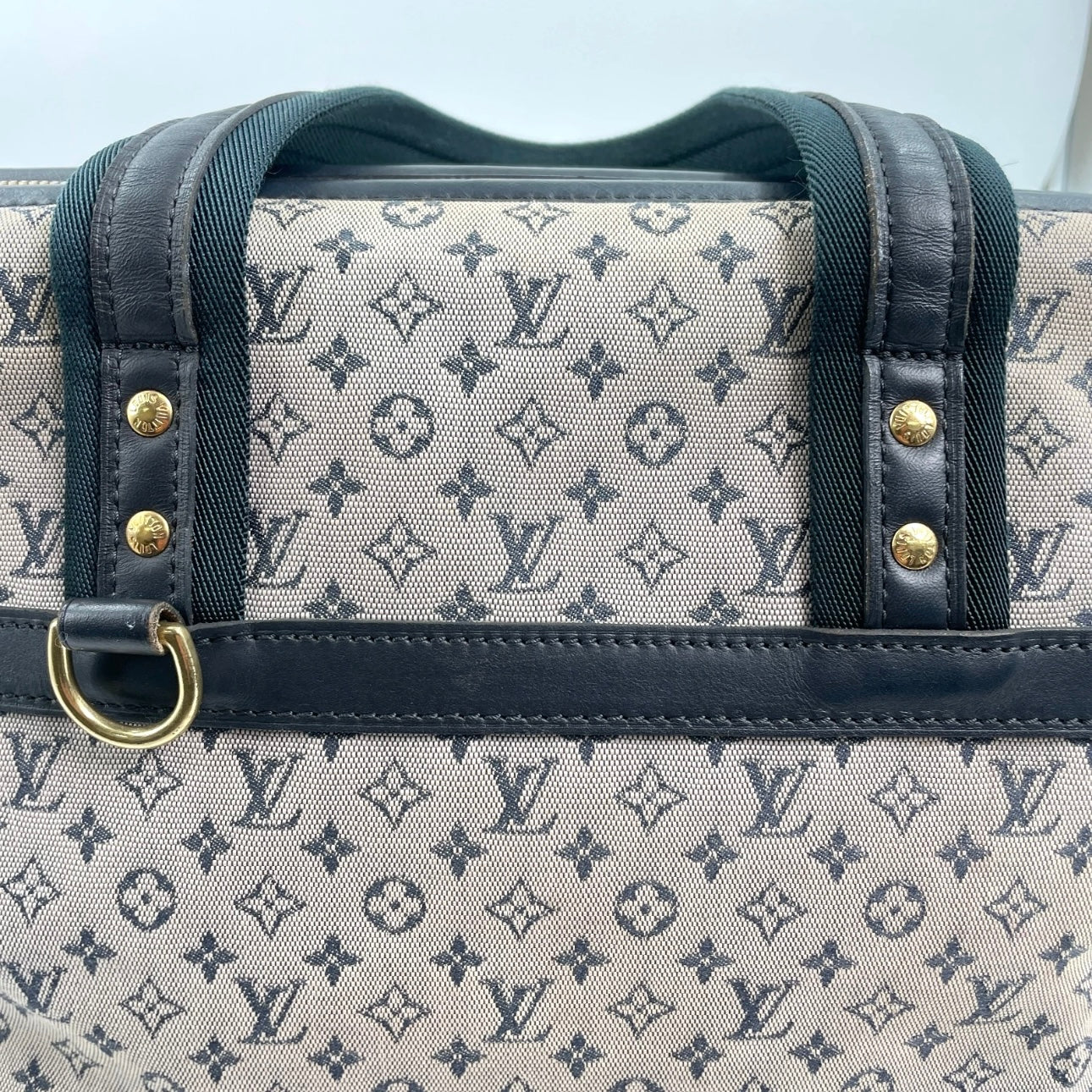 LOUIS VUITTON Monogram Mini Lin Navy Josephine GM