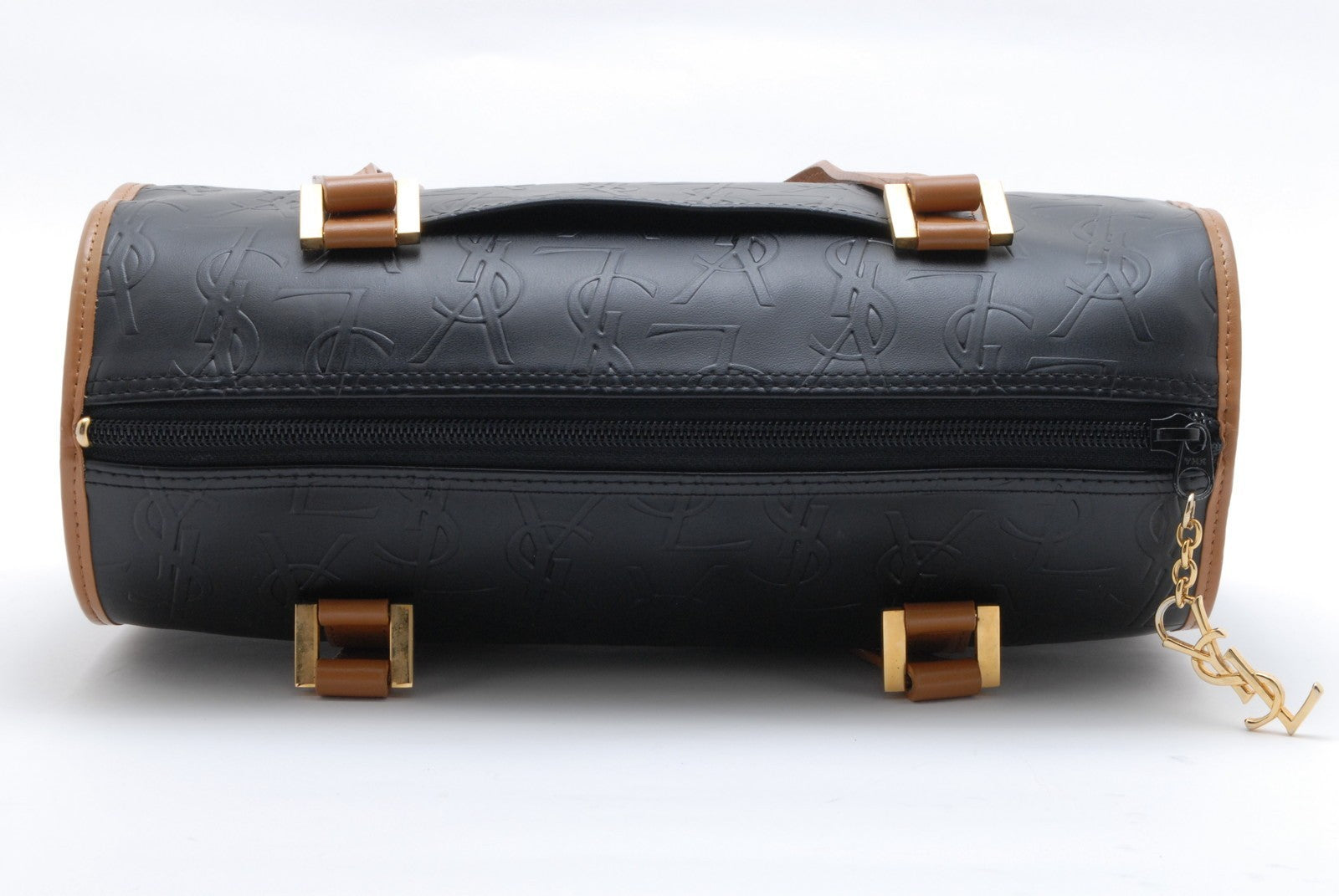 Saint Laurent Cassandra Boston Bag - Black, Leather