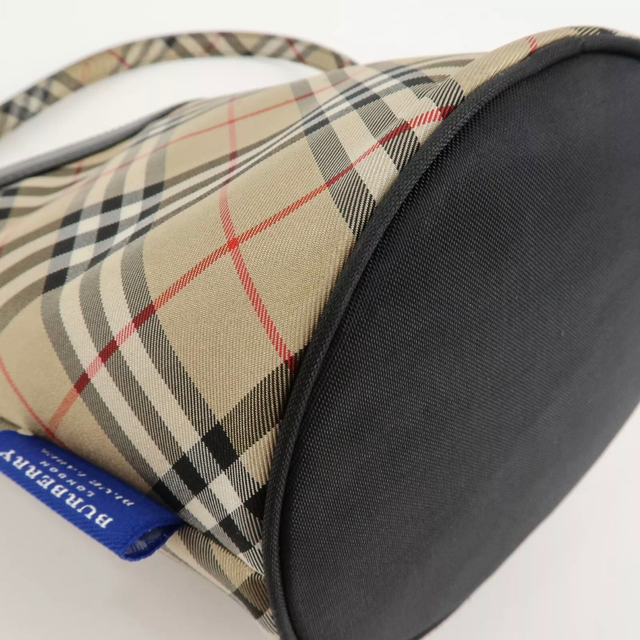 Burberry Canvas Leather Nova Check Shoulder Bag