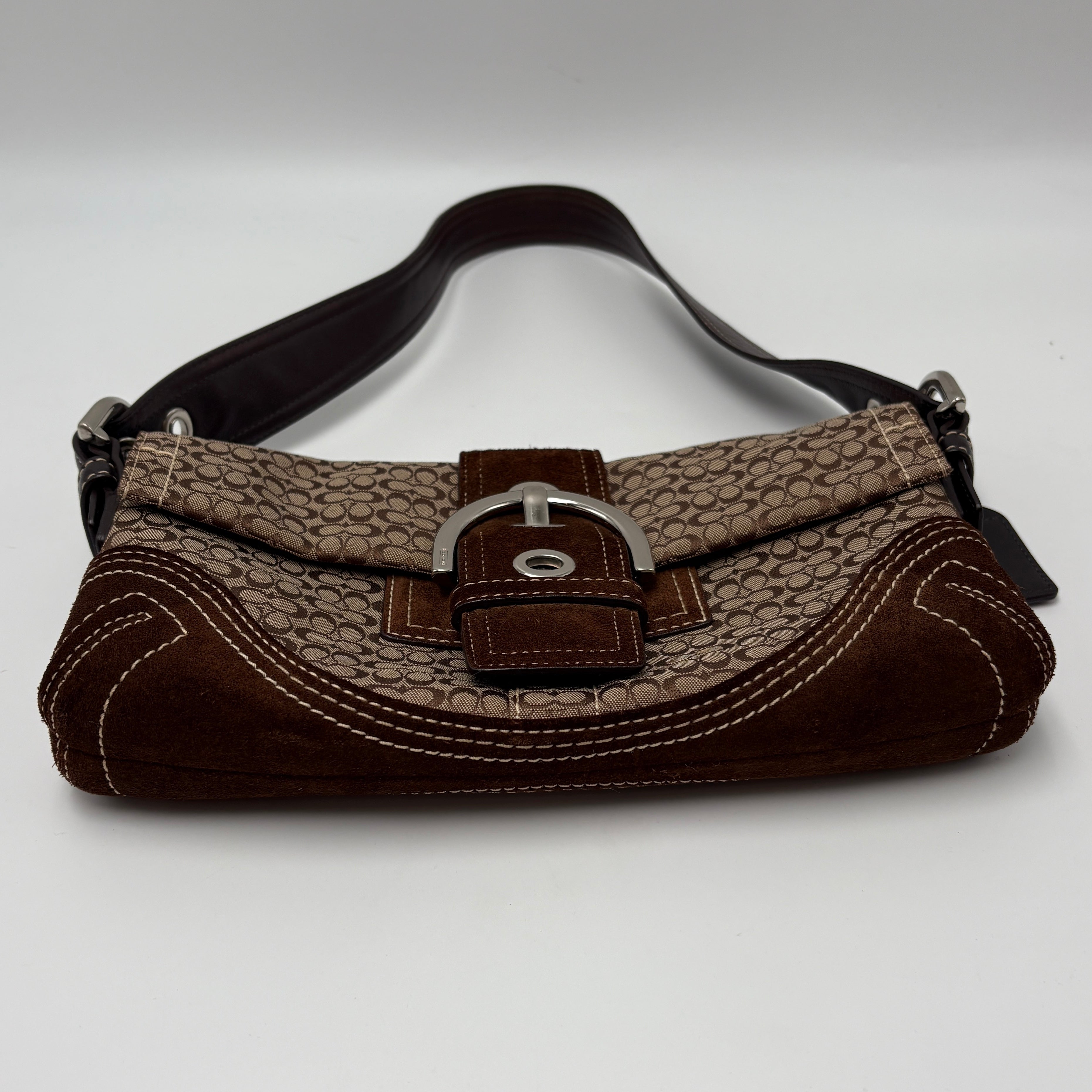 Coach Signature Suede bag