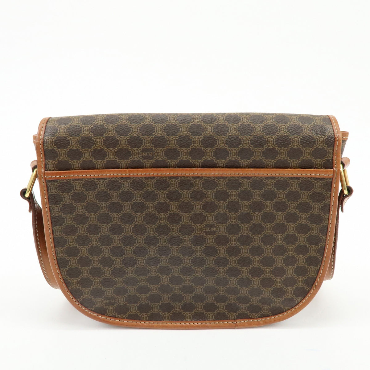 Celine Macadam Shoulder Bag - Brown, Canvas, Leather