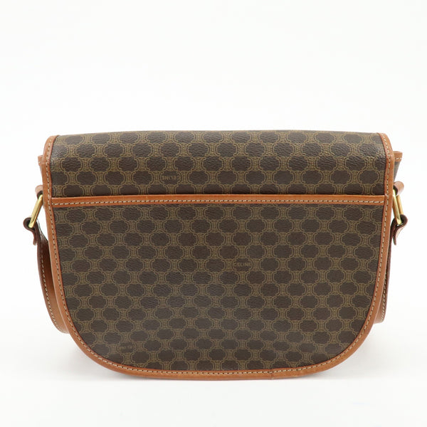 Celine Macadam Shoulder Bag - Brown, Canvas, Leather