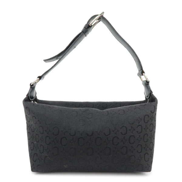 Celine C Macadam Hand Bag - Black, Canvas, Leather